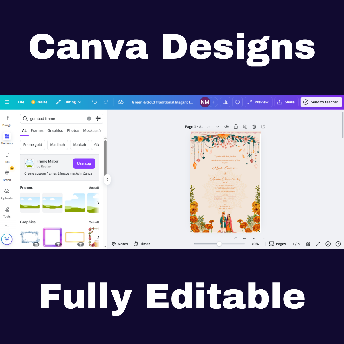 Hindu Wedding Invitation Template