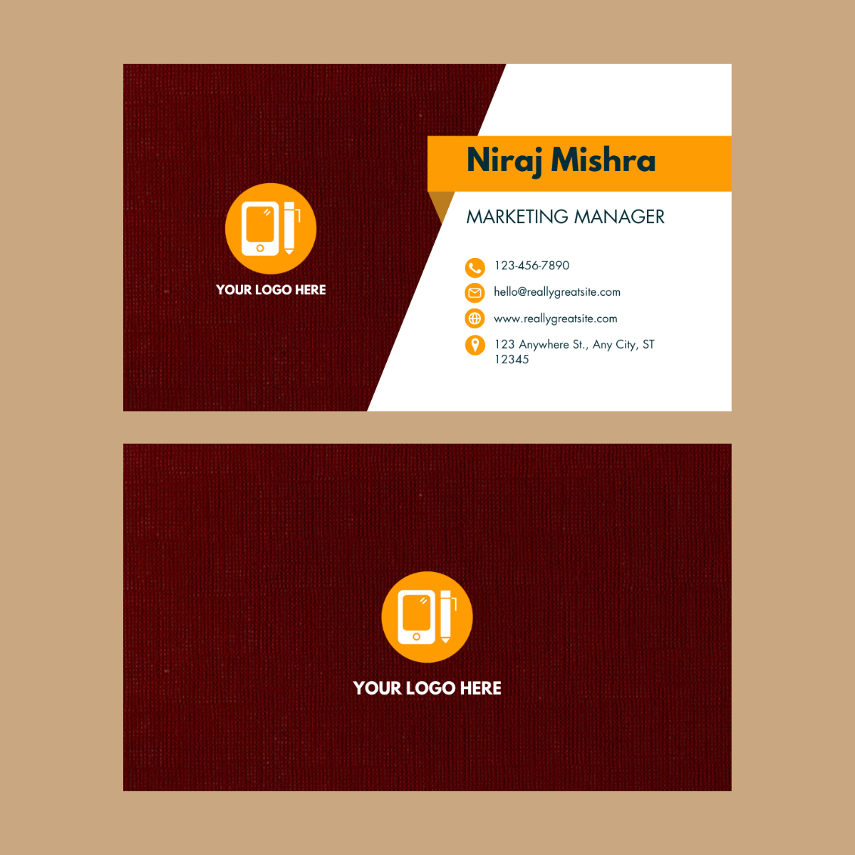 Premium Visiting Card Design Template | Editable Business Card for Professionals - Image 3