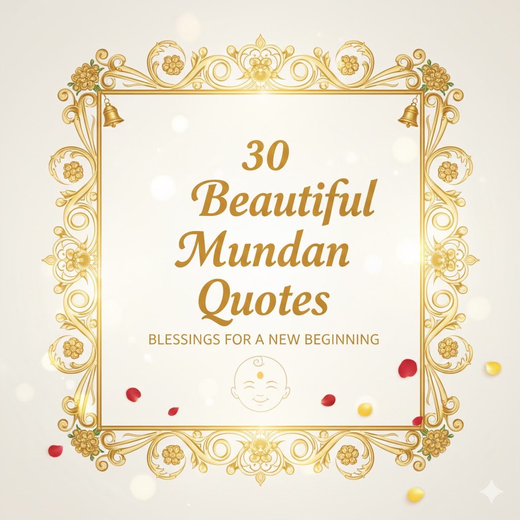 30 Beautiful Mundan Quotes