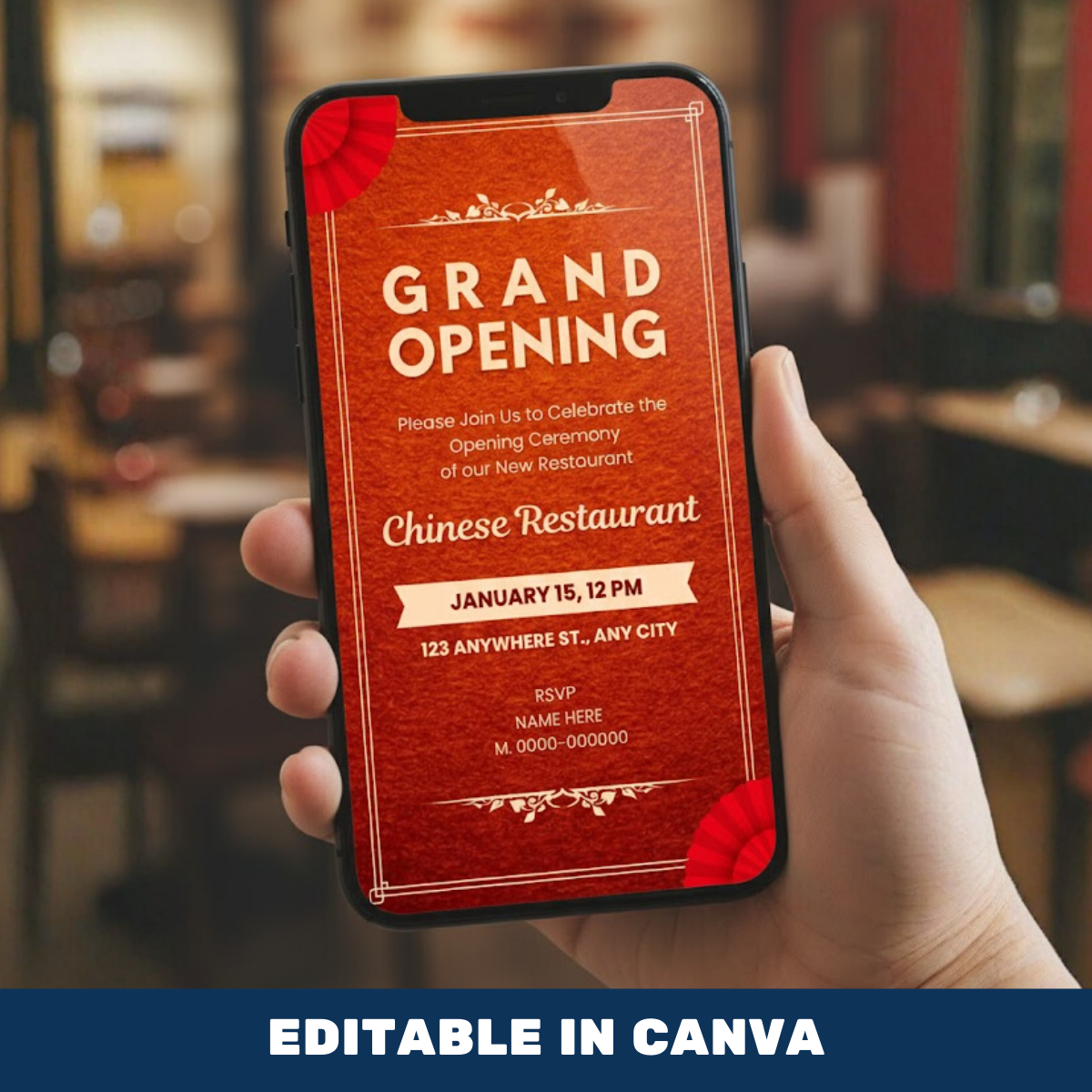 Restaurant Opening Invitation Template