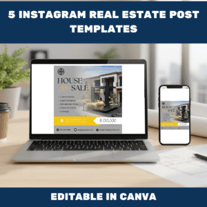 5 Instagram Real Estate Post Templates
