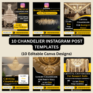10 Chandelier Instagram Post Templates