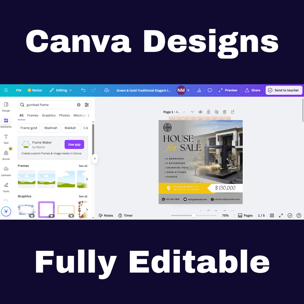 5 Instagram Real Estate Post Templates