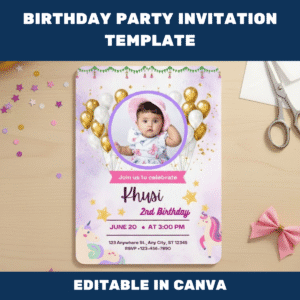 Birthday Party Invitation Template