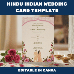 Hindu Indian Wedding Card Template