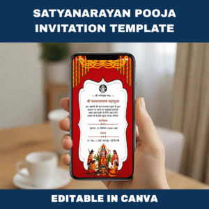 Satyanarayan Pooja Invitation Template