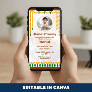 Mundan Ceremony Card Template