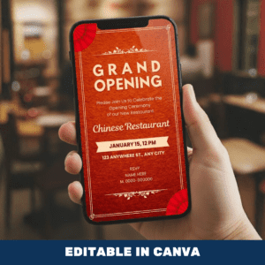 Restaurant Opening Invitation Template